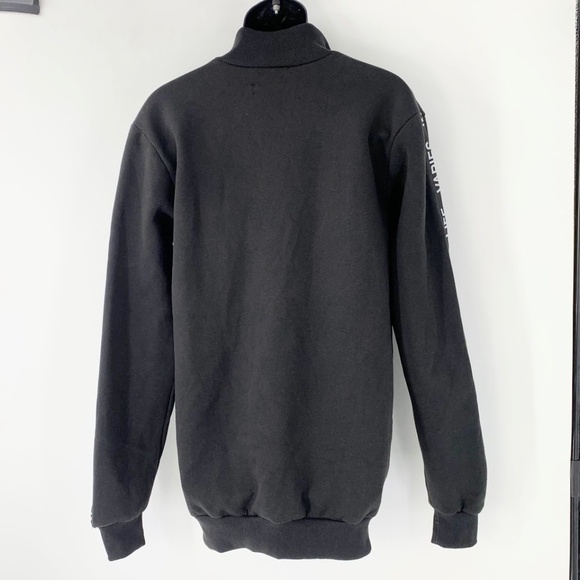 LVISH Men Sweatshirt Full Zip Black Pockets Sz XL - Picture 6 of 13